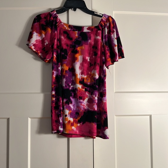 ABStudio Flutter Short sleeve pullover blouse - Picture 2 of 5